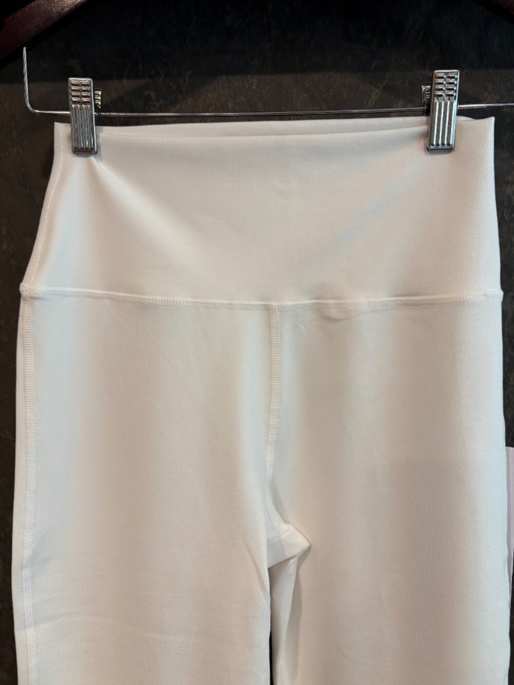 NWT Airbrush High-Waist Ivory Full Bootcut Legging Yoga Pants, Small - Picture 6 of 10